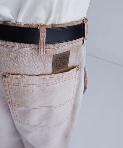 FromVintage 塗鴉鴨子雙膝褲