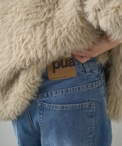 錐形牛仔3D立體剪裁牛仔褲