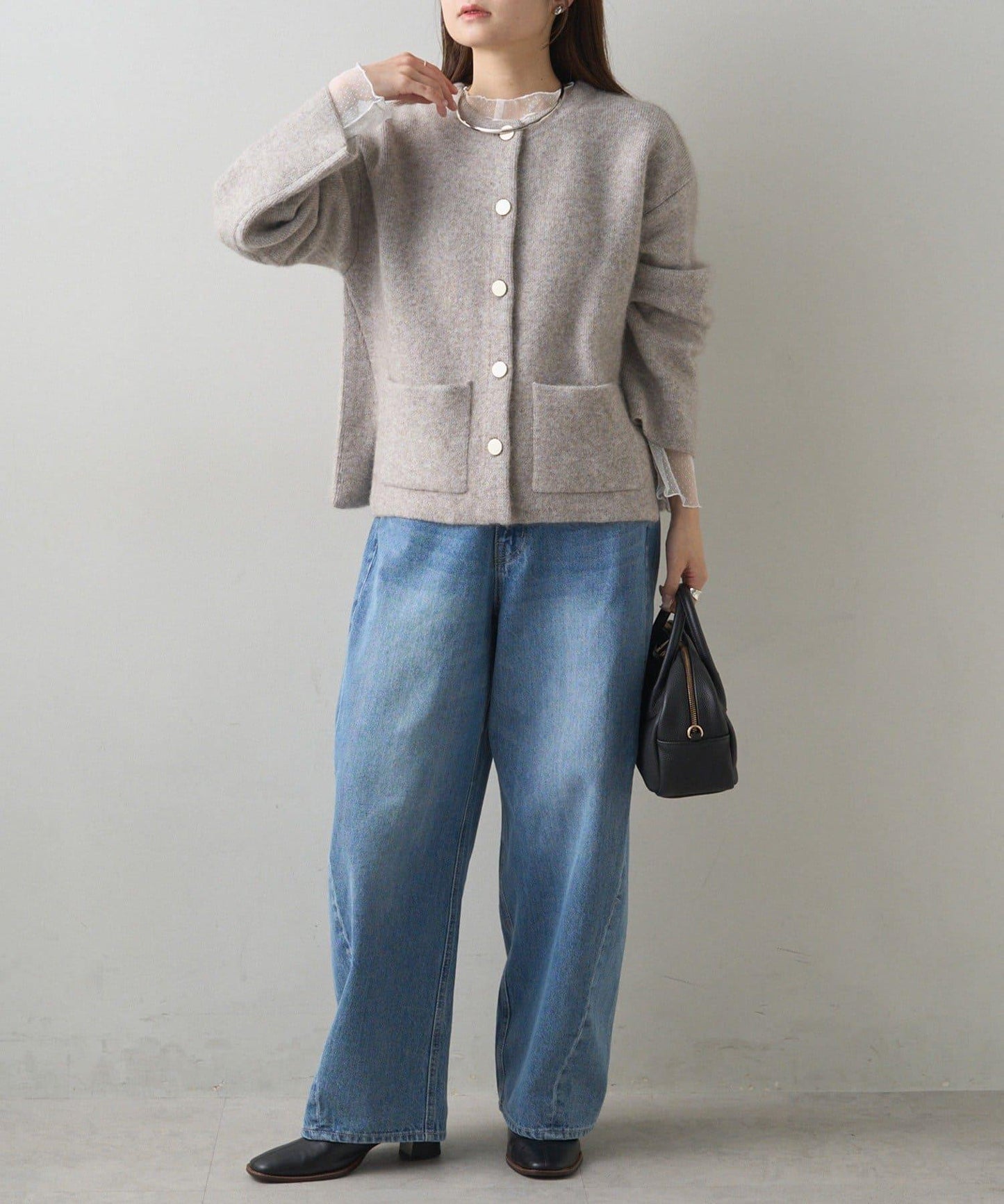 錐形牛仔3D立體剪裁牛仔褲