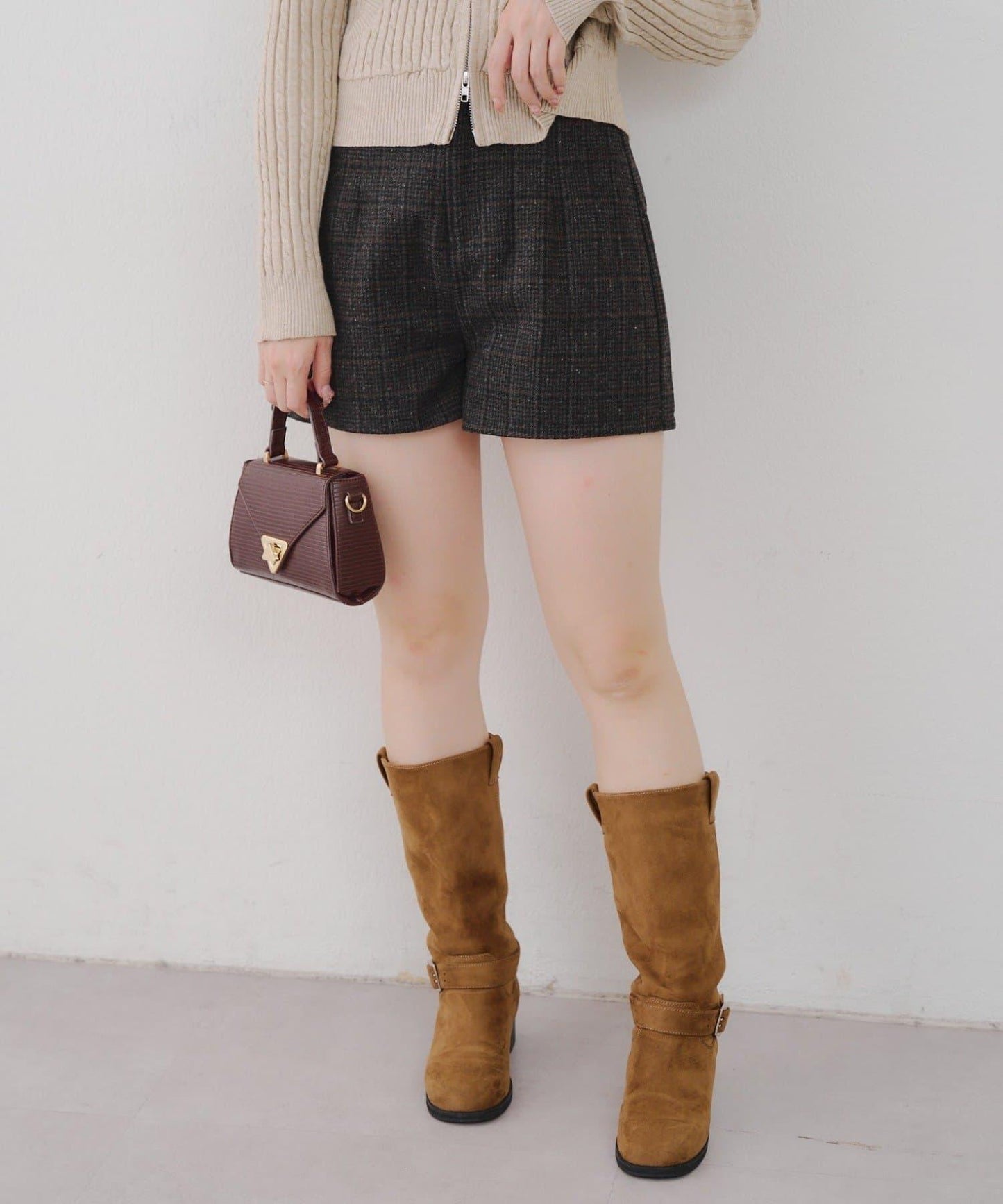 【Tweed Collection】格紋短褲