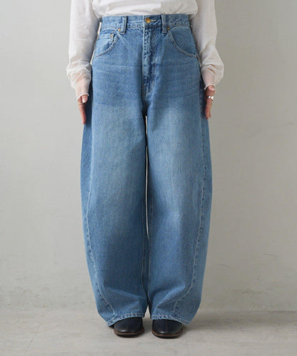 錐形牛仔3D立體剪裁牛仔褲