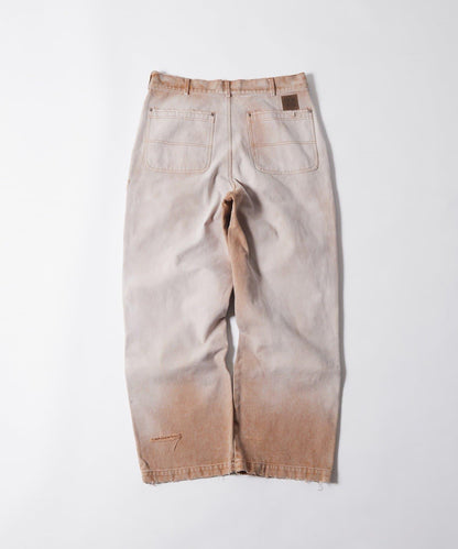 FromVintage 塗鴉鴨子雙膝褲