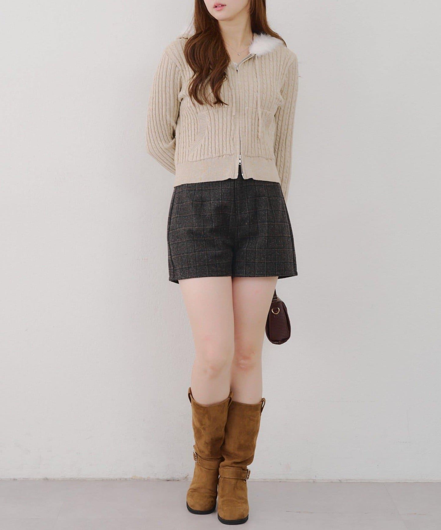 【Tweed Collection】格紋短褲