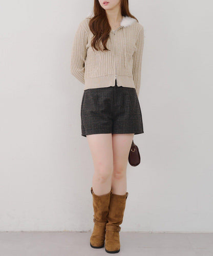 【Tweed Collection】格紋短褲