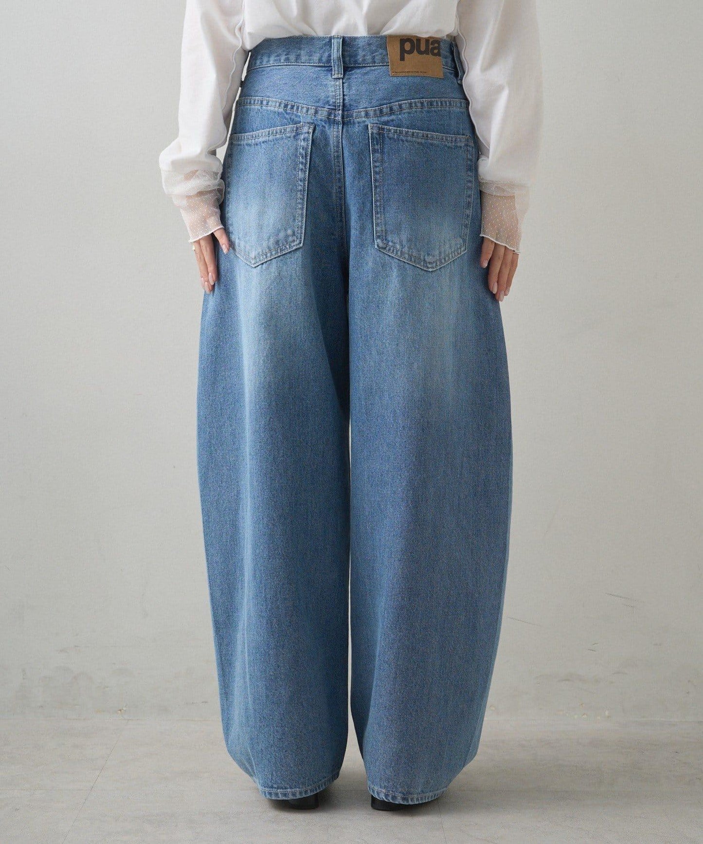 錐形牛仔3D立體剪裁牛仔褲