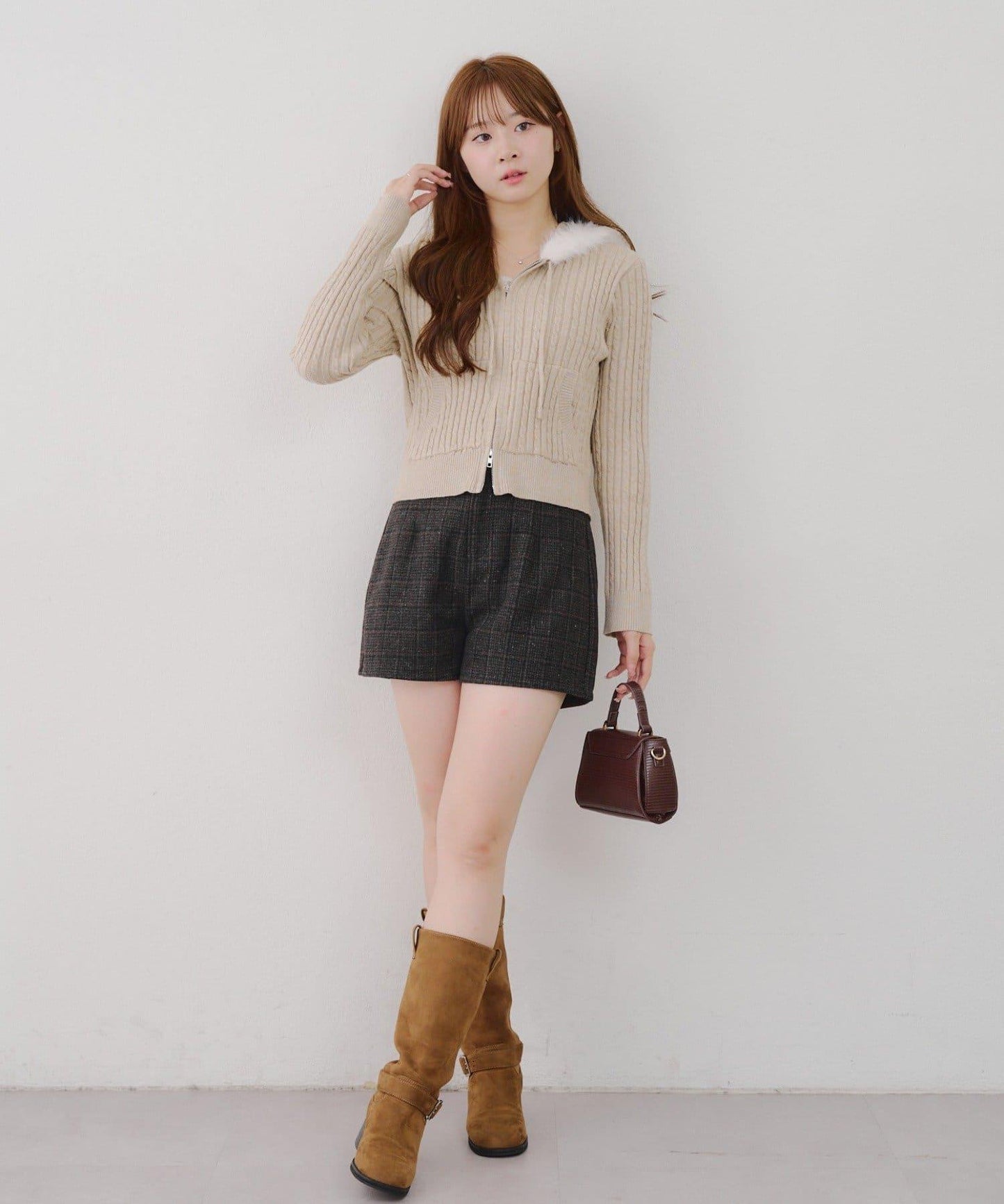 【Tweed Collection】格紋短褲