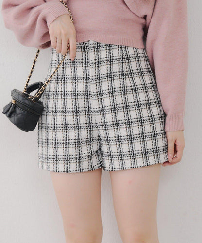 【Tweed Collection】格紋短褲