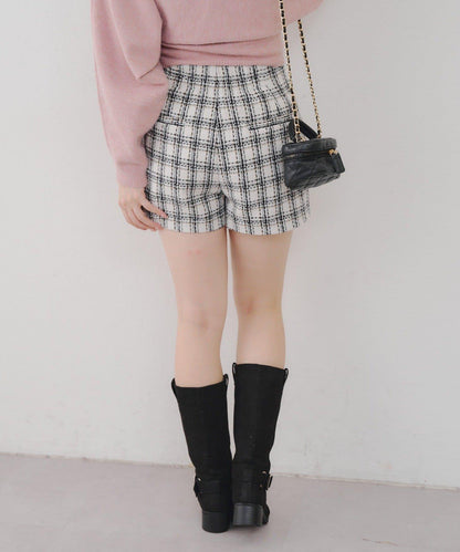 【Tweed Collection】格紋短褲