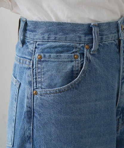 錐形牛仔3D立體剪裁牛仔褲