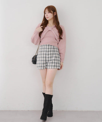 【Tweed Collection】格紋短褲