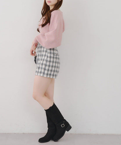 【Tweed Collection】格紋短褲