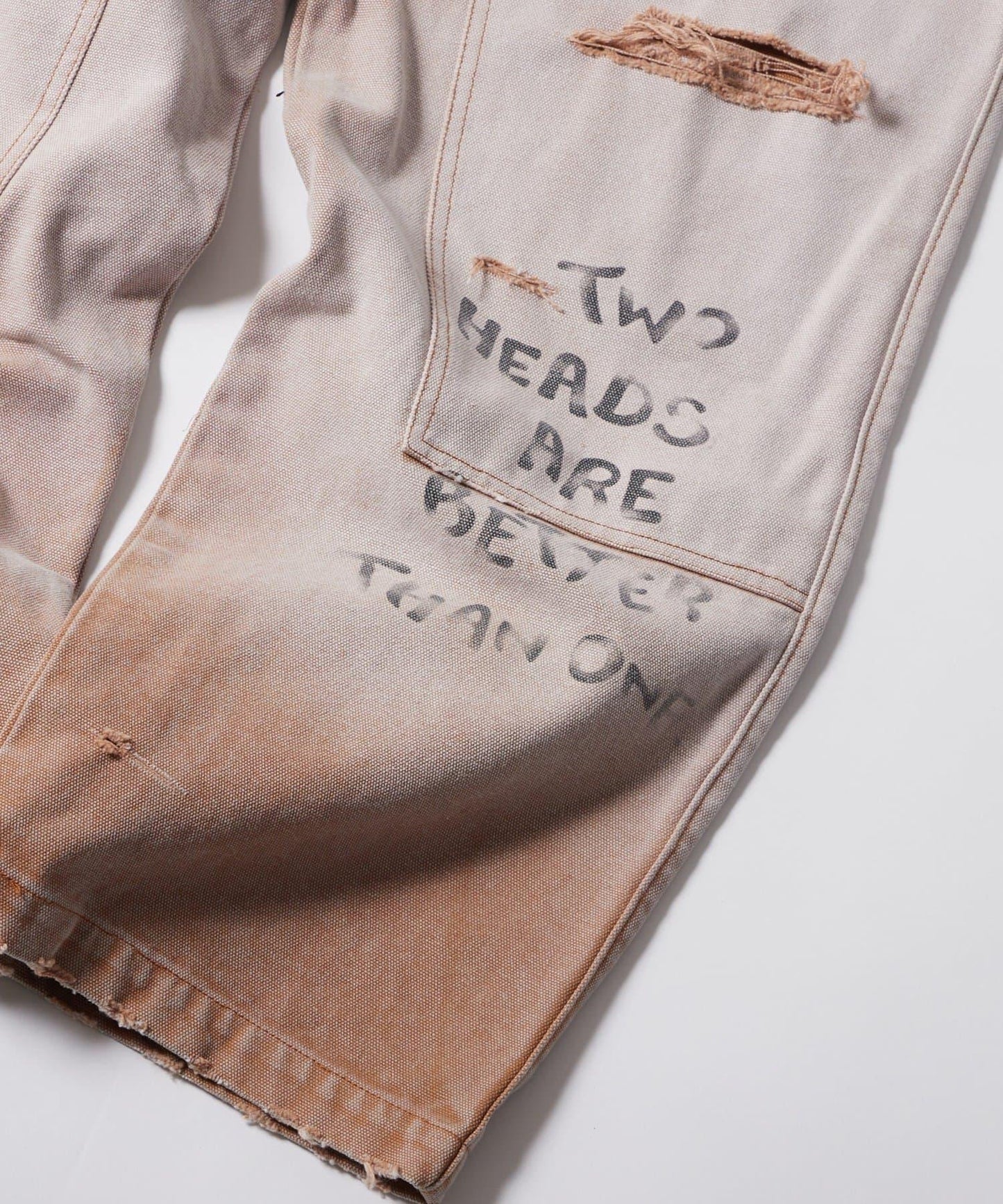 FromVintage 塗鴉鴨子雙膝褲