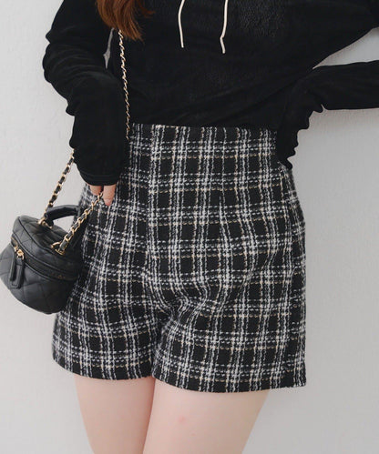 【Tweed Collection】格紋短褲