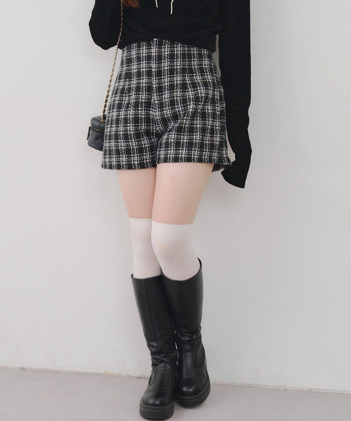 【Tweed Collection】格紋短褲