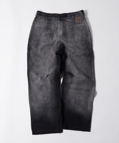 FromVintage 塗鴉鴨子雙膝褲