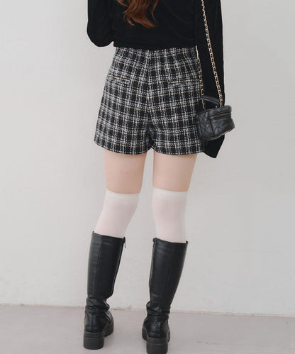 【Tweed Collection】格紋短褲