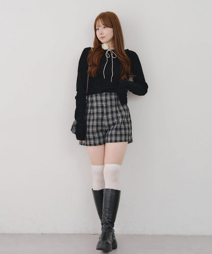 【Tweed Collection】格紋短褲