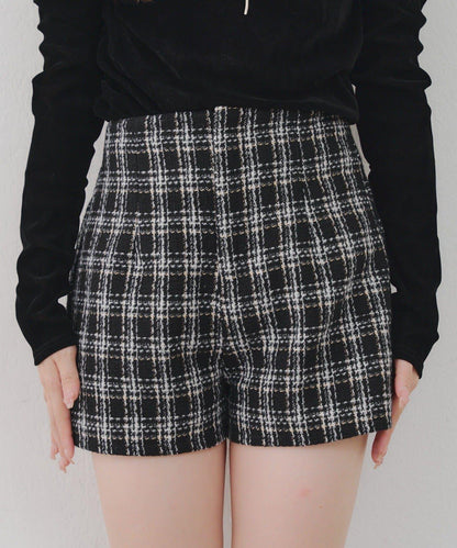 【Tweed Collection】格紋短褲