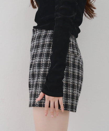 【Tweed Collection】格紋短褲