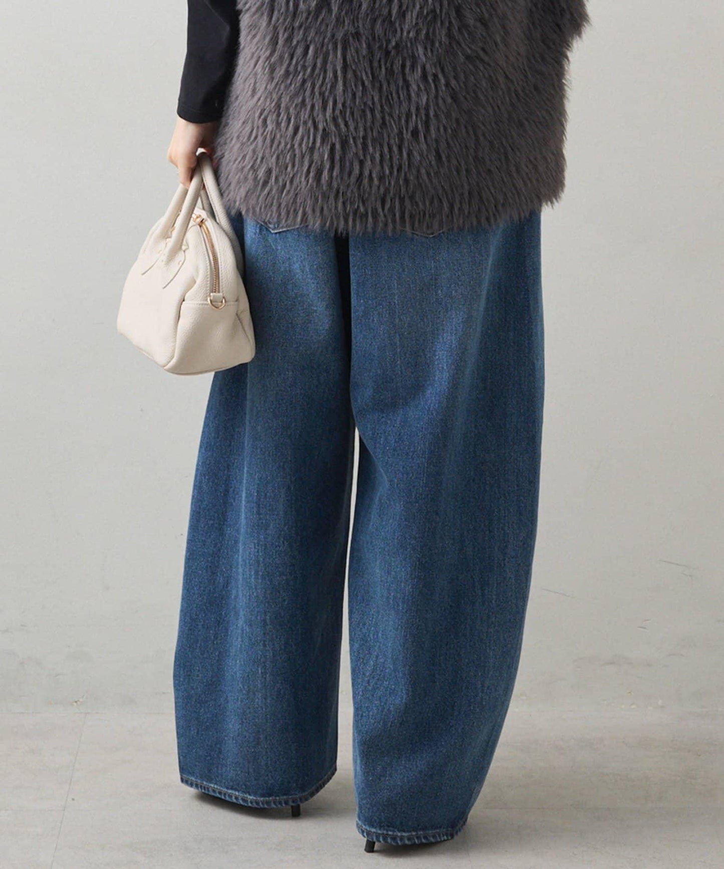 錐形牛仔3D立體剪裁牛仔褲