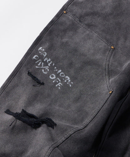 FromVintage 塗鴉鴨子雙膝褲