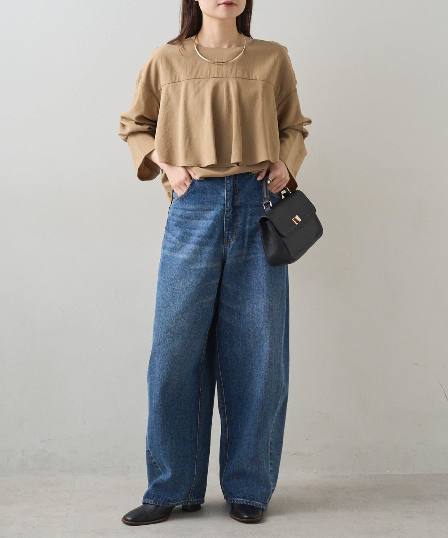 錐形牛仔3D立體剪裁牛仔褲