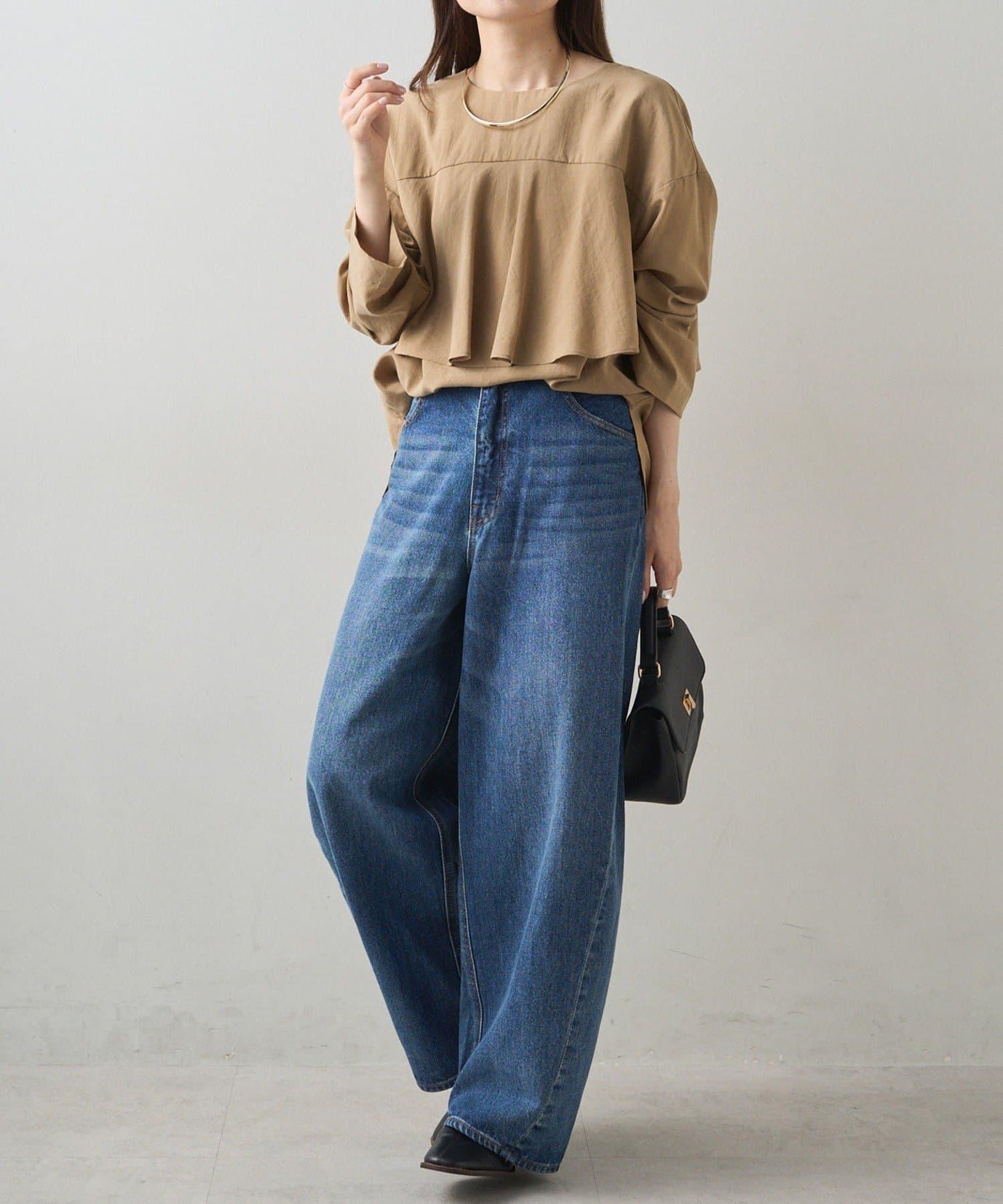 錐形牛仔3D立體剪裁牛仔褲