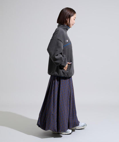 格紋泡泡裙
