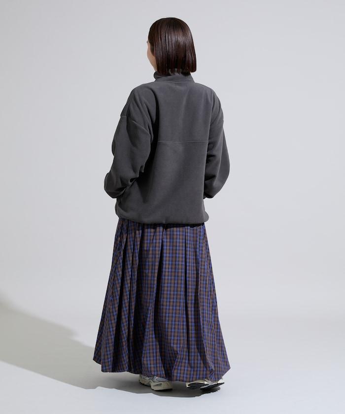 格紋泡泡裙
