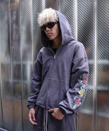 FR(13)NDS × Ed Hardy/聯名拉鍊連帽衛衣