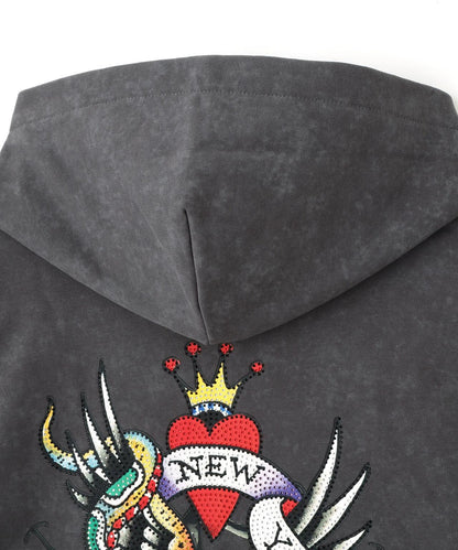 FR(13)NDS × Ed Hardy/聯名拉鍊連帽衛衣