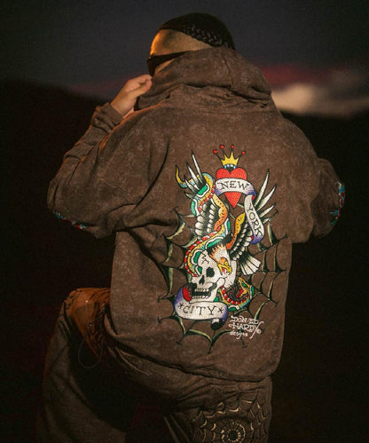 FR(13)NDS × Ed Hardy/聯名拉鍊連帽衛衣