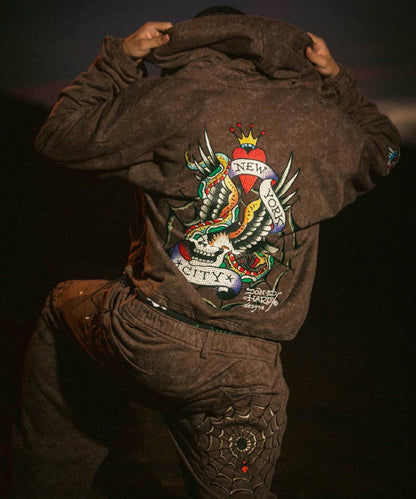 FR(13)NDS × Ed Hardy/聯名拉鍊連帽衛衣