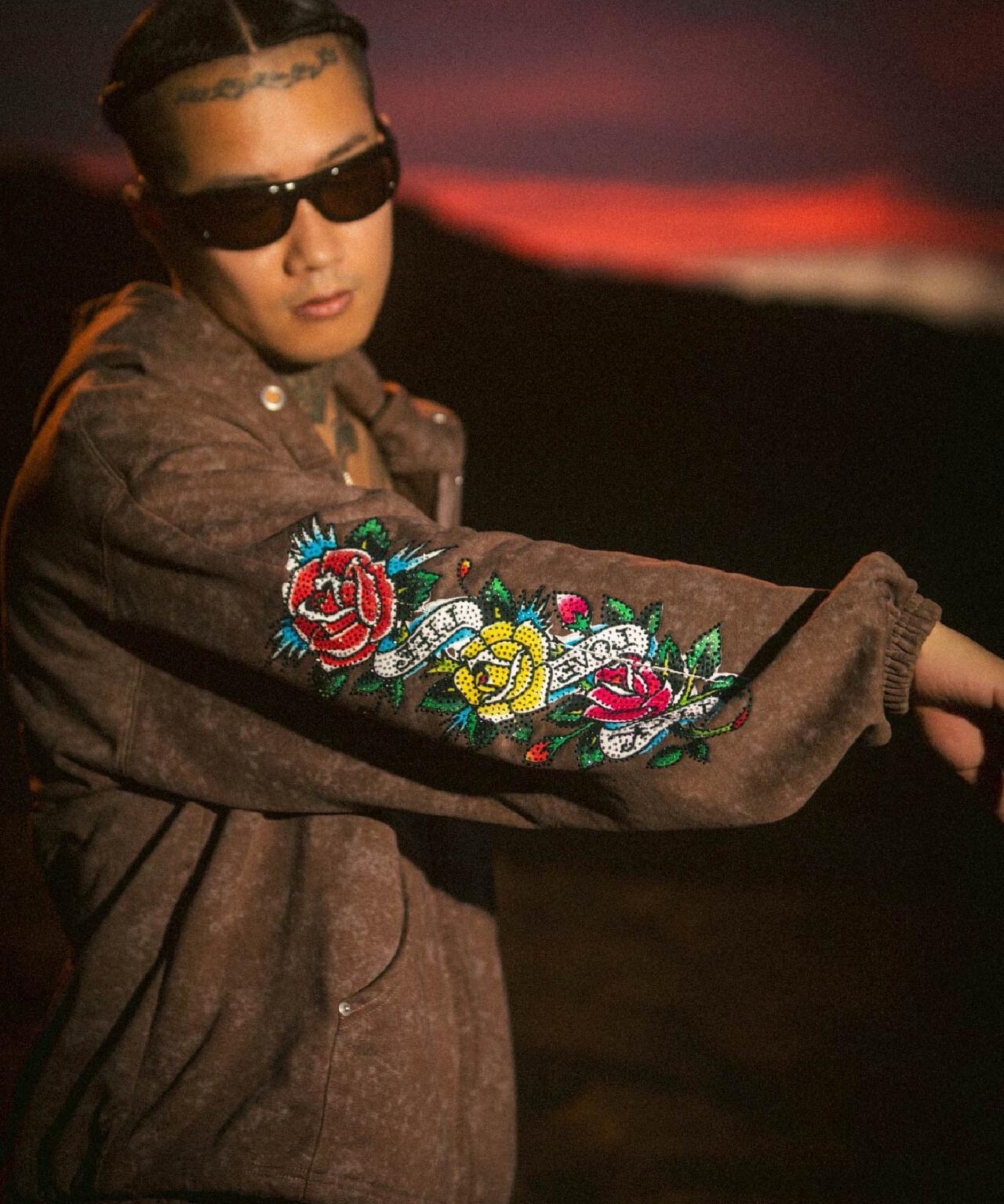 FR(13)NDS × Ed Hardy/聯名拉鍊連帽衛衣