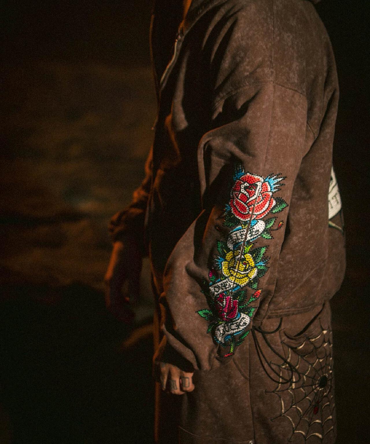FR(13)NDS × Ed Hardy/聯名拉鍊連帽衛衣