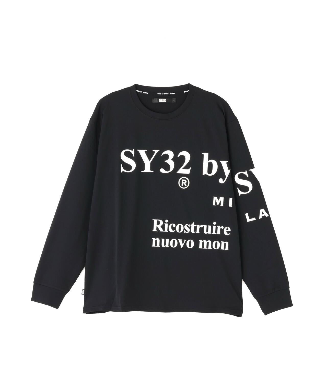SY32 by SWEET YEARS 新款分體圖案長袖T恤