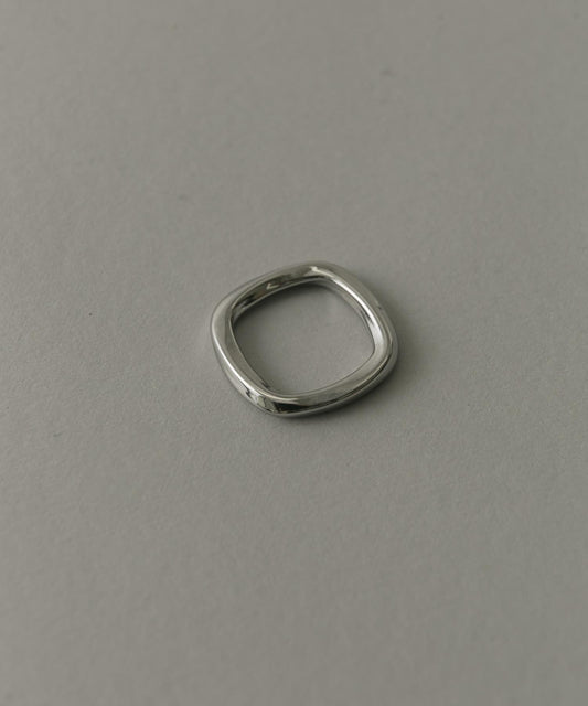 不鏽鋼方形紐扣戒指