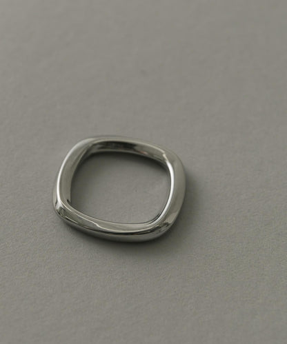 不鏽鋼方形紐扣戒指