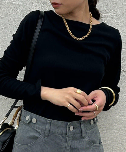 基礎羅紋長袖T恤