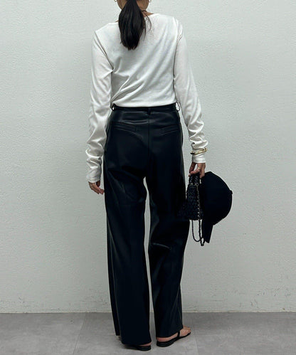 基礎羅紋長袖T恤