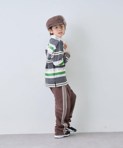 【KIDS】【FOX×TYPY】條紋橄欖球衫