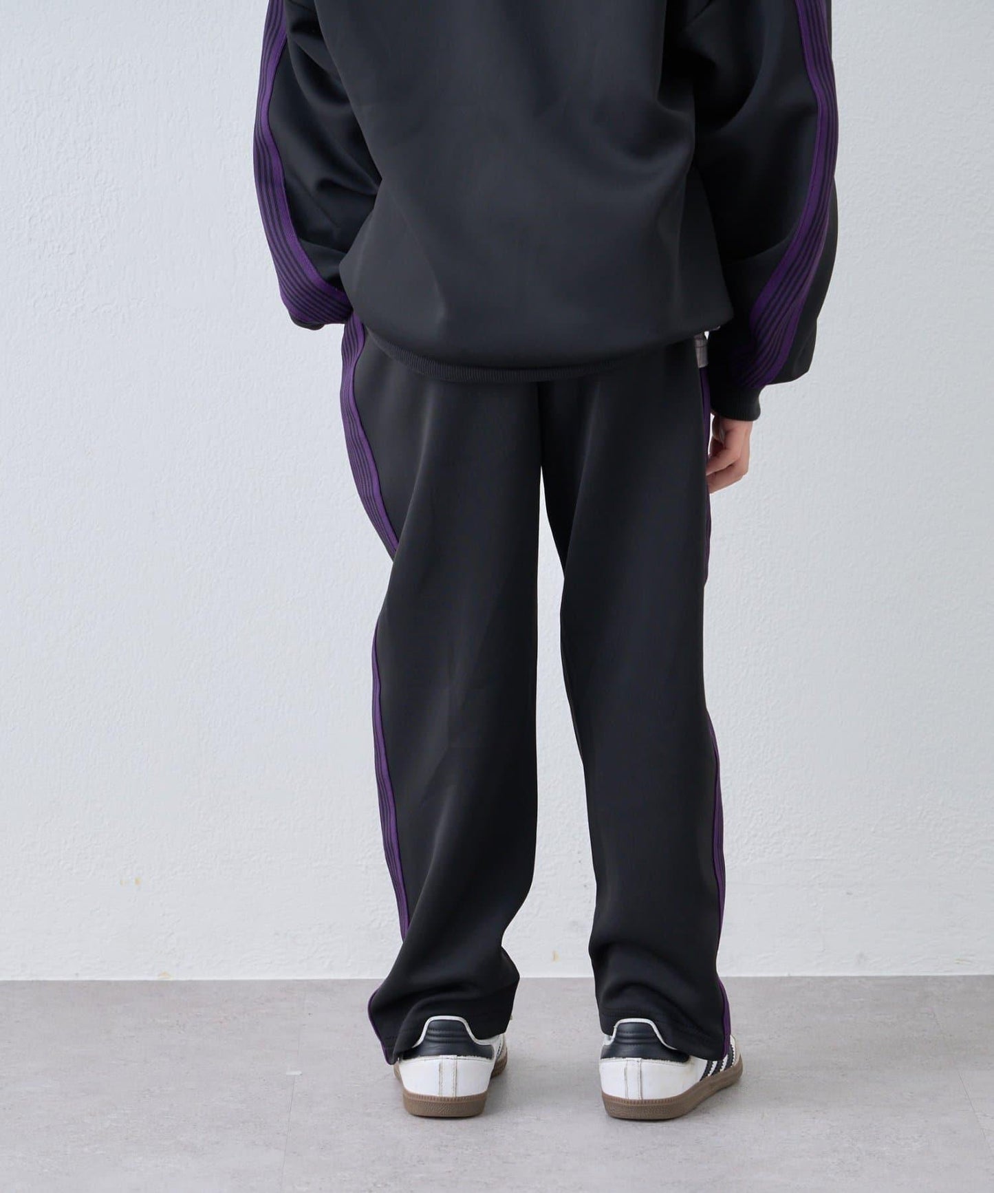 【KIDS】【FOX×TYPY】彈力針織拼接運動長褲