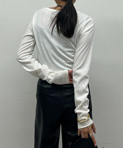 基礎羅紋長袖T恤