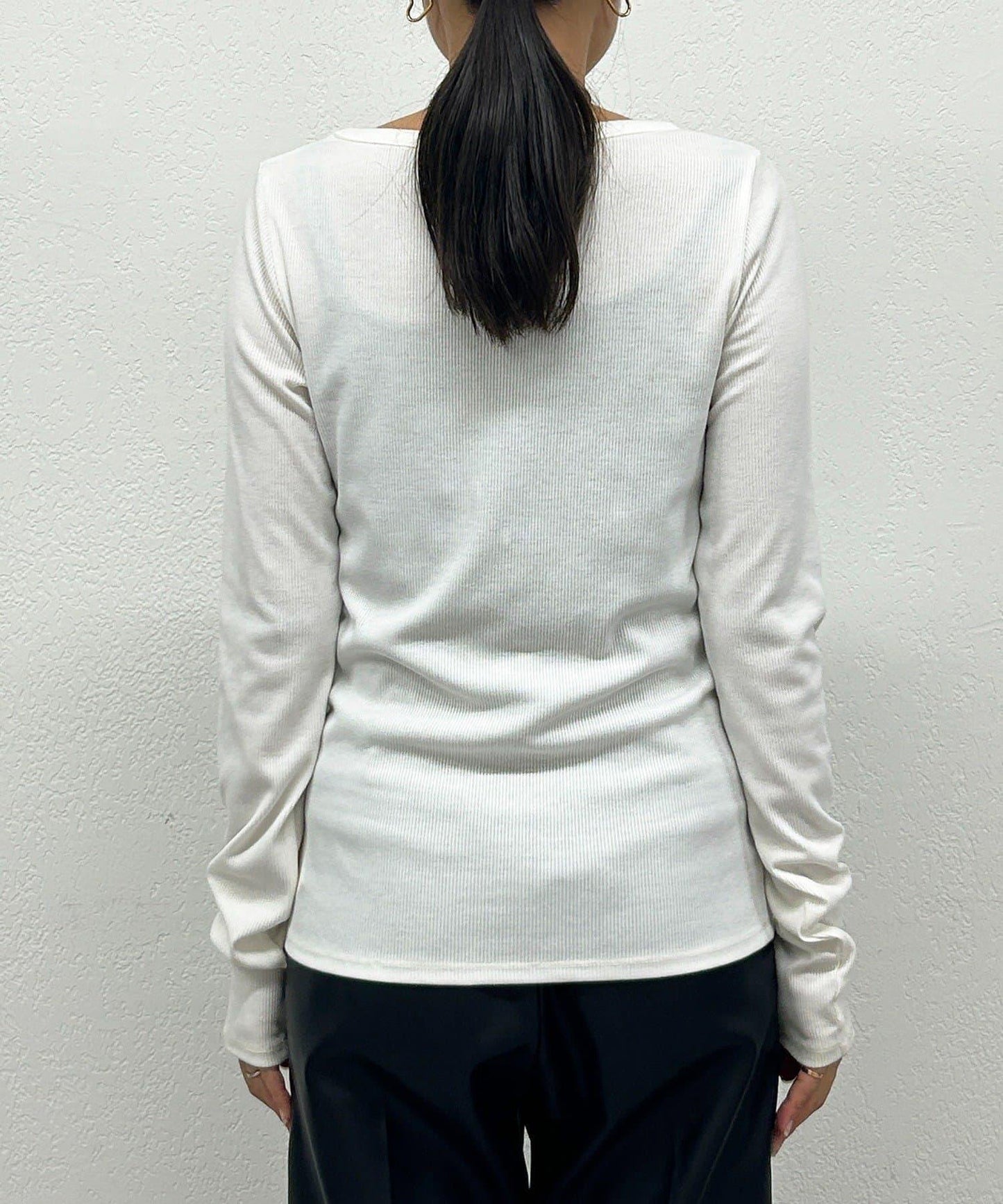 基礎羅紋長袖T恤