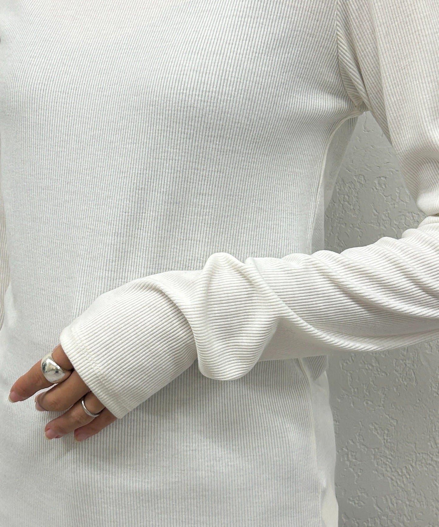 基礎羅紋長袖T恤