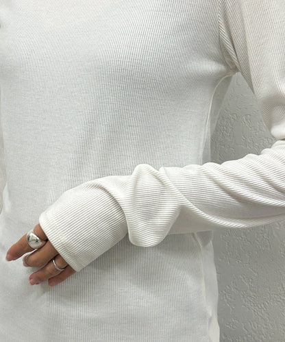 基礎羅紋長袖T恤