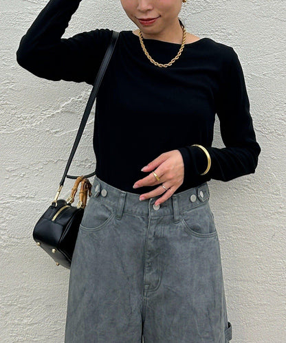 基礎羅紋長袖T恤