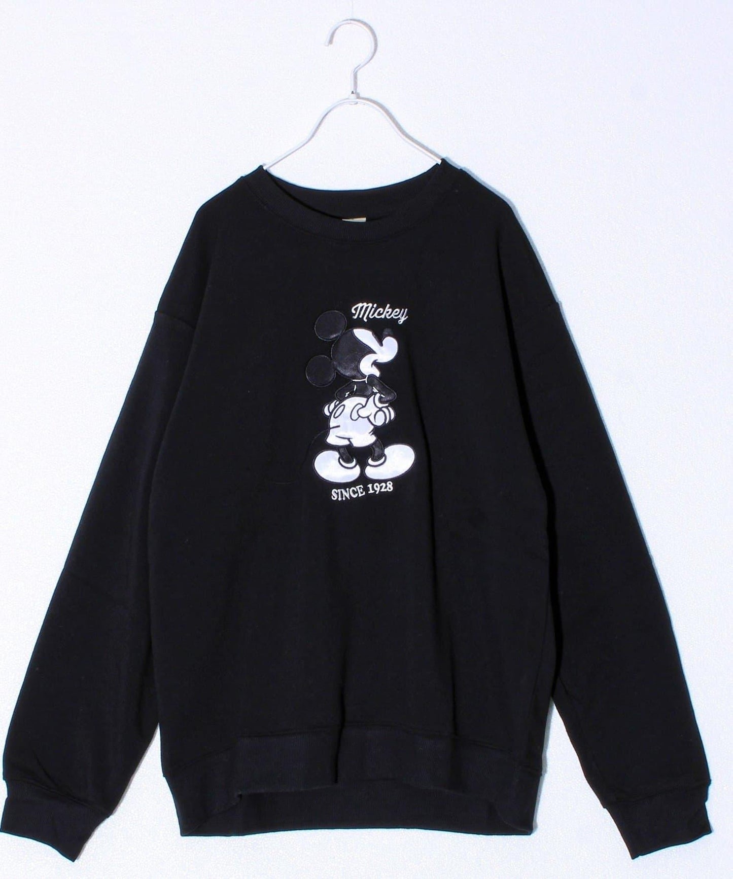 【米奇】UNISEX 貼布繡&植絨&橫向刺繡 加絨衛衣