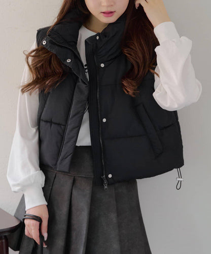 平價系列♡【RMAF】下襬抽繩加棉馬甲