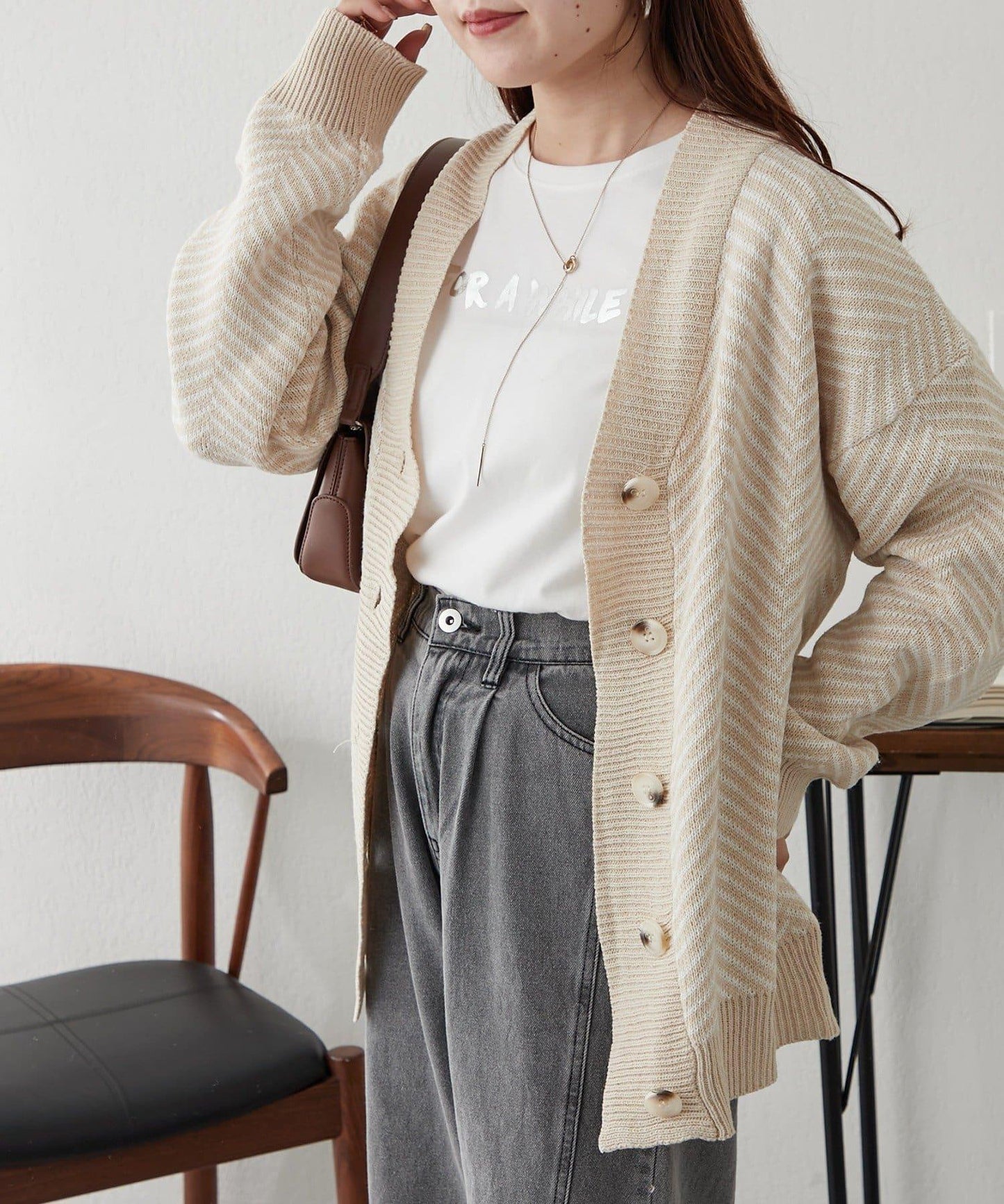 平價系列♡【RMAF】提花針織開衫